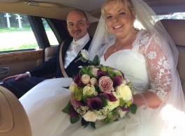 Modern White Rolls Royce for weddings in Exeter